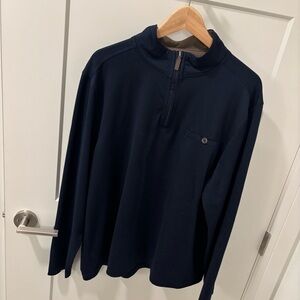 Age of Wisdom Navy Quarter-Zip Pullover XL